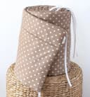 Loolay Bettnestchen Taupe Braun Punkte 100% Baumwolle Bild 1