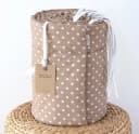 Loolay Bettnestchen Taupe Braun Punkte 100% Baumwolle Bild 4