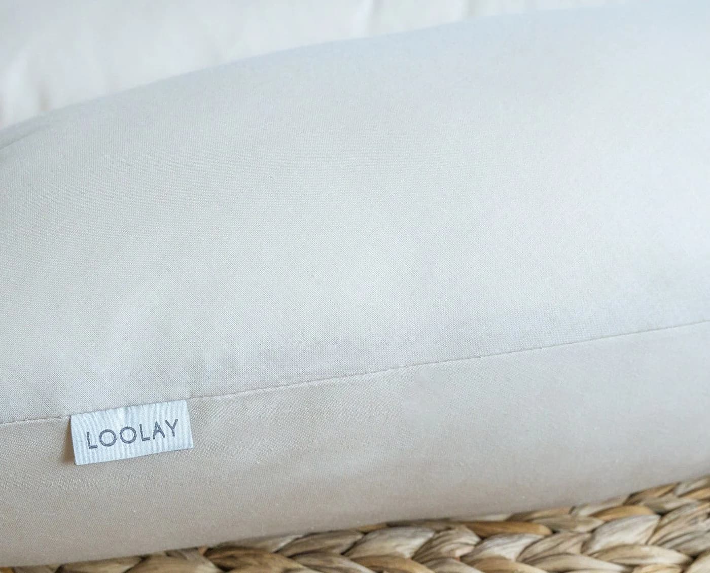 Loolay Seitenschläferkissen Classic Beige Grau Weiß Rosa Gelb Blau - Bild 4