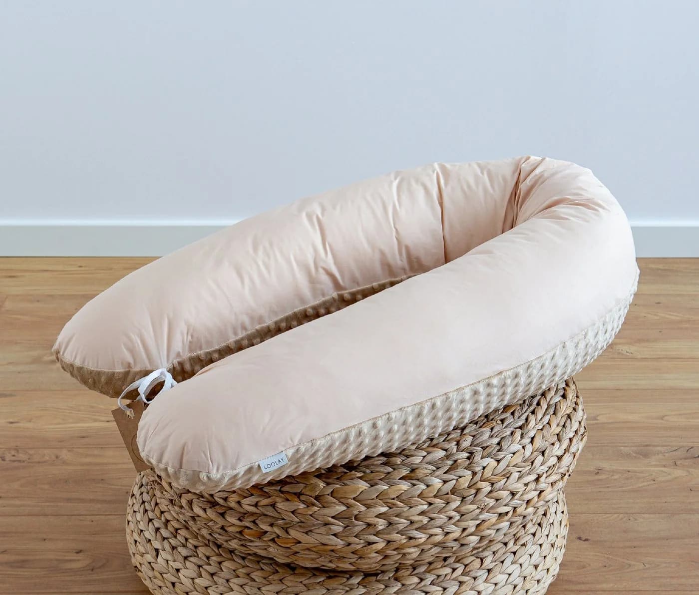Loolay Seitenschläferkissen Beige Baumwolle Abnehmbarer Bezug - Bild 2