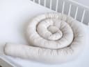 Loolay Nestchenschlange 100% Baumwolle Beige Multifunktion Premium Bild 3