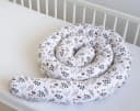 Loolay Nestchenschlange Braun Blumen BIO-Baumwolle Multifunktion Bild 3