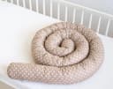 Loolay Nestchenschlange Braun Punkte Bio-Baumwolle 400cm Bild 3