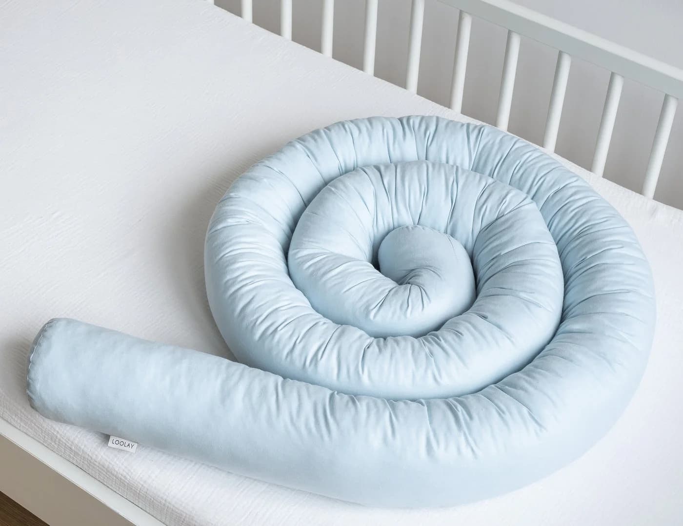 Loolay Nestchenschlange 100% Baumwolle Blau Multifunktion - Bild 3