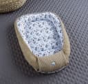 Loolay Bettnestchen Taupe WAFFELPIQUE/BLUMEN Braun Bild 3