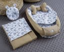 Loolay Bettnestchen Taupe 5-tlg. Waffelpique Bio-Baumwolle Bild 4