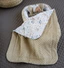 Loolay Baby-Reisebett HASE Beige Weiß 5-tlg. Babynest Minky Fleece Bio-Baumwolle Bild 5