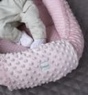 Loolay Bettnestchen Rosa Minky Fleece Bio-Baumwolle Babynest Bild 4