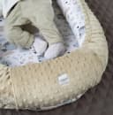 Loolay Bettnestchen Hase Beige/Weiß 5-tlg. Set MINKY Fleece Bild 3