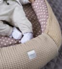 LOOLAY Bettnestchen 5-tlg. Set Taupe/Waffelpique Bild 1