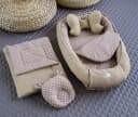 LOOLAY Bettnestchen 5-tlg. Set Taupe/Waffelpique Bild 2