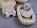LOOLAY Bettnestchen 5-tlg. Set Taupe/Waffelpique Bild 3