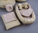 LOOLAY Bettnestchen 5-tlg. Set Taupe/Waffelpique Bild 4