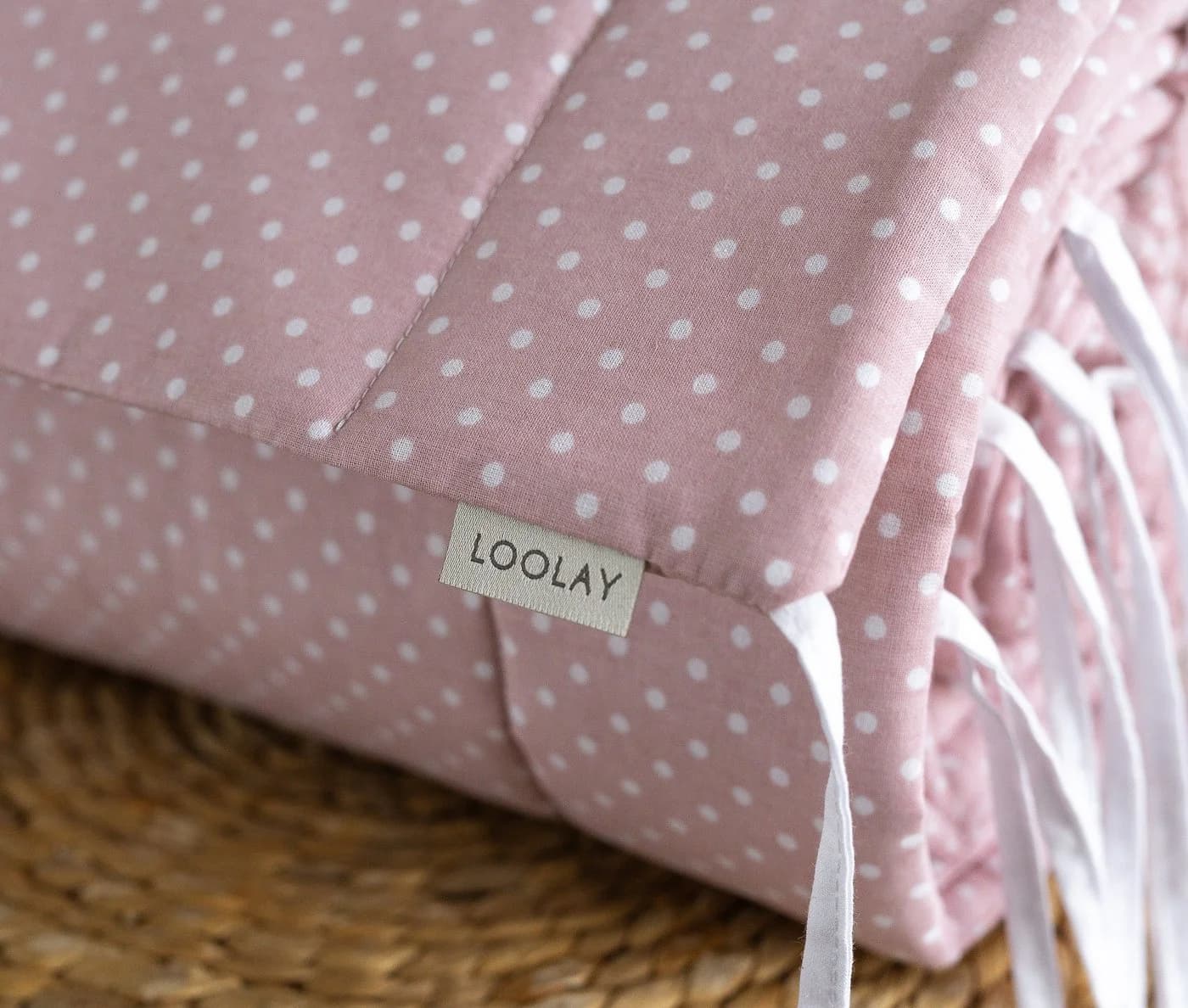 Loolay Bettnestchen Mini Punkte Rosa Atmungsaktiv - Bild 2