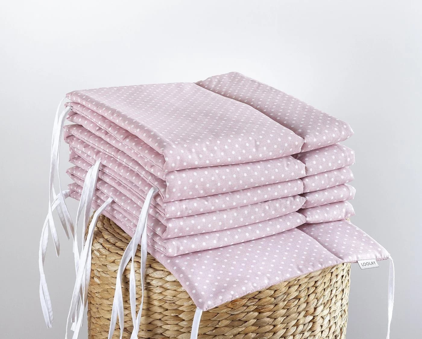 Loolay Bettnestchen Babybett Umrandung Rosa Premium - Bild 3