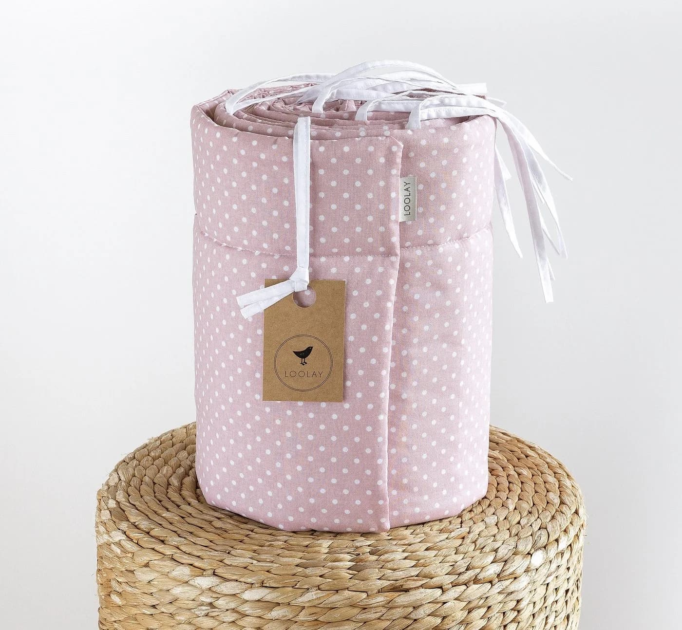Loolay Bettnestchen Babybett Umrandung Rosa Premium - Bild 4