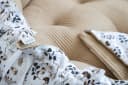 Loolay Baby-Reisebett ENGELSNEST XXL Premium Waffelpiqué Beige/Braun Bild 3