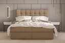 MOEBLO Boxspringbett 05 mit Bettkasten und gepolstertem Kopfteil Bild 1