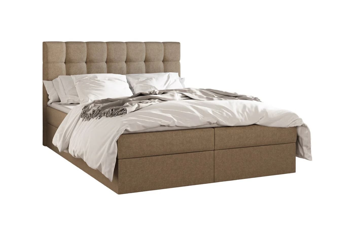 MOEBLO Boxspringbett 05 mit Bettkasten und gepolstertem Kopfteil - Bild 5