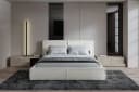 MOEBLO Polsterbett BETT 04 mit Bettkasten Cord Creme Bild 1