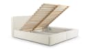 MOEBLO Polsterbett BETT 04 mit Bettkasten Cord Creme Bild 5