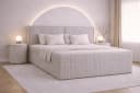 MOEBLO Boxspringbett 04 mit Bettkasten und Topper Hellgrau Bild 2