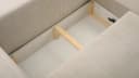 MOEBLO Ecksofa Denver L Cord Grau mit Schlaffunktion Bild 5