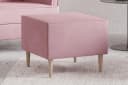 MOEBLO Ohrensessel COMFY Rosa Manila Velours mit optionalem Hocker Bild 4