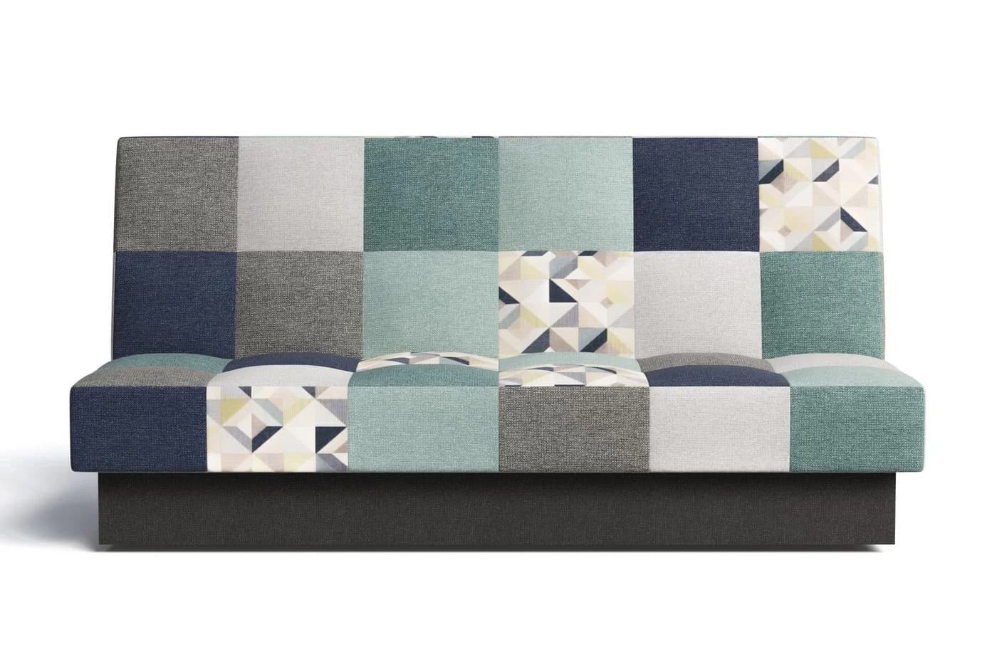 MOEBLO Schlafsofa CYPRUS Patchwork Blau/Grau mit Schlaffunktion - Bild 5