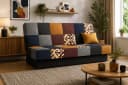 MOEBLO Schlafsofa CYPRUS Patchwork mit Schlaffunktion und Bettkasten Bild 2