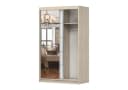 MOEBLO Kleiderschrank NOAH 05 mit Spiegel Schiebetüren 2-türig Beige Modern Bild 4