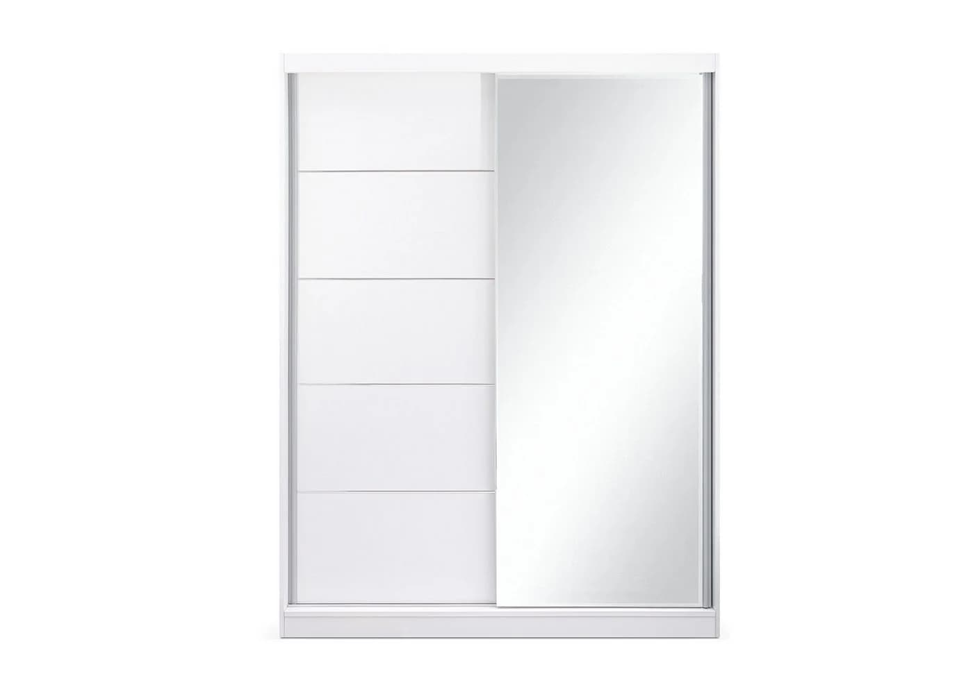 MOEBLO Kleiderschrank LARA 05 Beige mit Spiegel und Schiebetüren - Bild 5