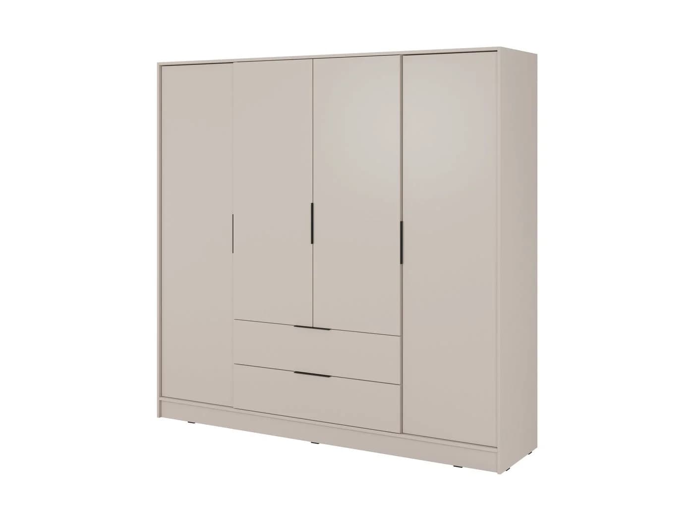 MOEBLO Drehtürenschrank SEVIA 200 Modern 4-türig mit Schubladen