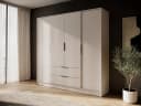 MOEBLO Drehtürenschrank SEVIA 200 Modern 4-türig mit Schubladen Bild 2