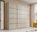 MOEBLO Schiebetürenschrank Velora 250 Modern Weiß/Schwarz Bild 1