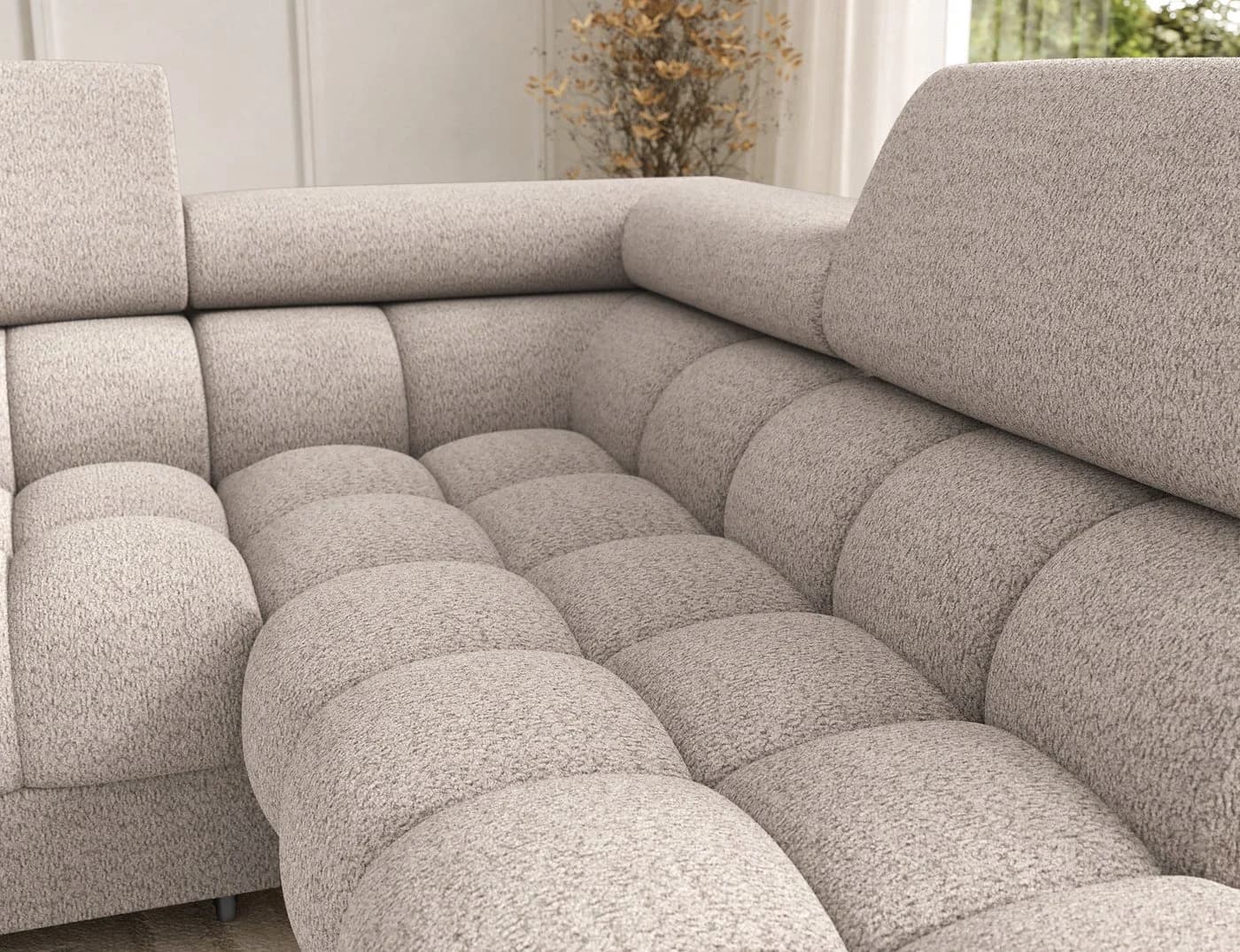 MOEBLO Ecksofa Vinca U-Form Sofa mit Schlaffunktion - Bild 5