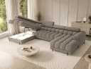 MOEBLO Ecksofa Vinca Beige/Braun mit Schlaffunktion und Stauraum Bild 4