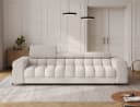 MOEBLO Sofa Telli 3-Sitzer mit Schlaffunktion Braun Bild 1