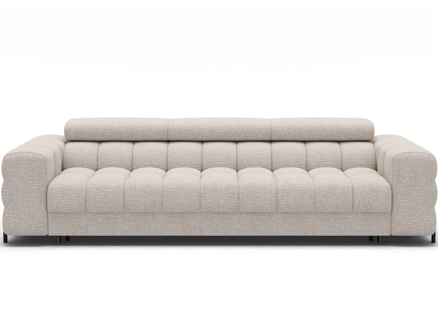 MOEBLO Sofa Telli 3-Sitzer mit Schlaffunktion Braun - Bild 5
