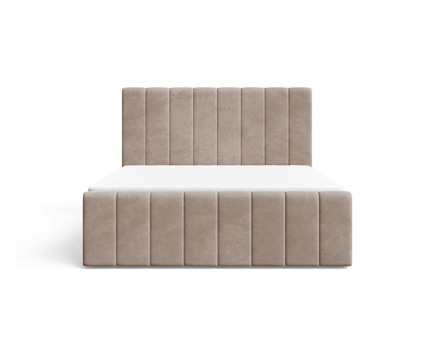 MOEBLO Boxspringbett 01 BIS mit Topper & Bettkasten Braun - Bild 5