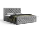 MOEBLO Boxspringbett 160x200 cm Chesterfield Velours grau mit Bettkasten Bild 5