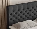 MOEBLO Boxspringbett 12 Chesterfield Design Schwarz Velours Bild 4