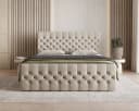 MOEBLO Boxspringbett Bett 12 Velours Chesterfield 180x200 Bild 1