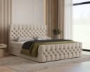 MOEBLO Boxspringbett Bett 12 Velours Chesterfield 180x200 Bild 2