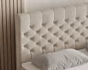 MOEBLO Boxspringbett Bett 12 Velours Chesterfield 180x200 Bild 4