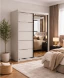 MOEBLO Kleiderschrank LARA 05 Kaschmir mit Spiegel Bild 2