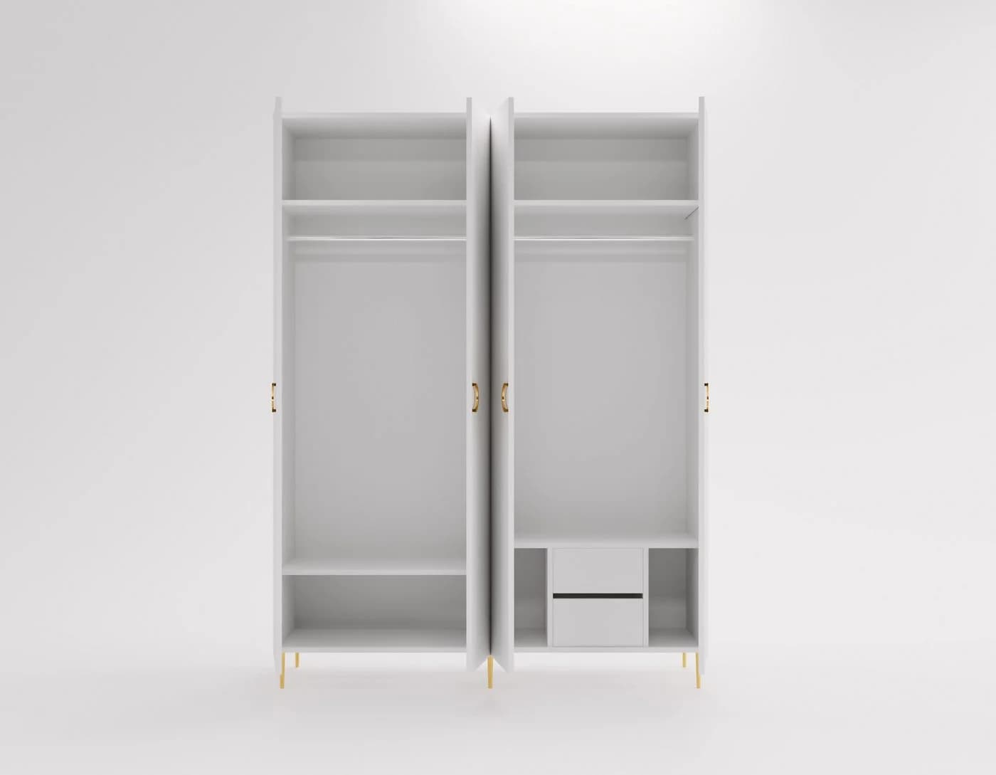 MOEBLO Drehtürenschrank VALERIA B04 Kaschmir Glamour Kleiderschrank - Bild 4