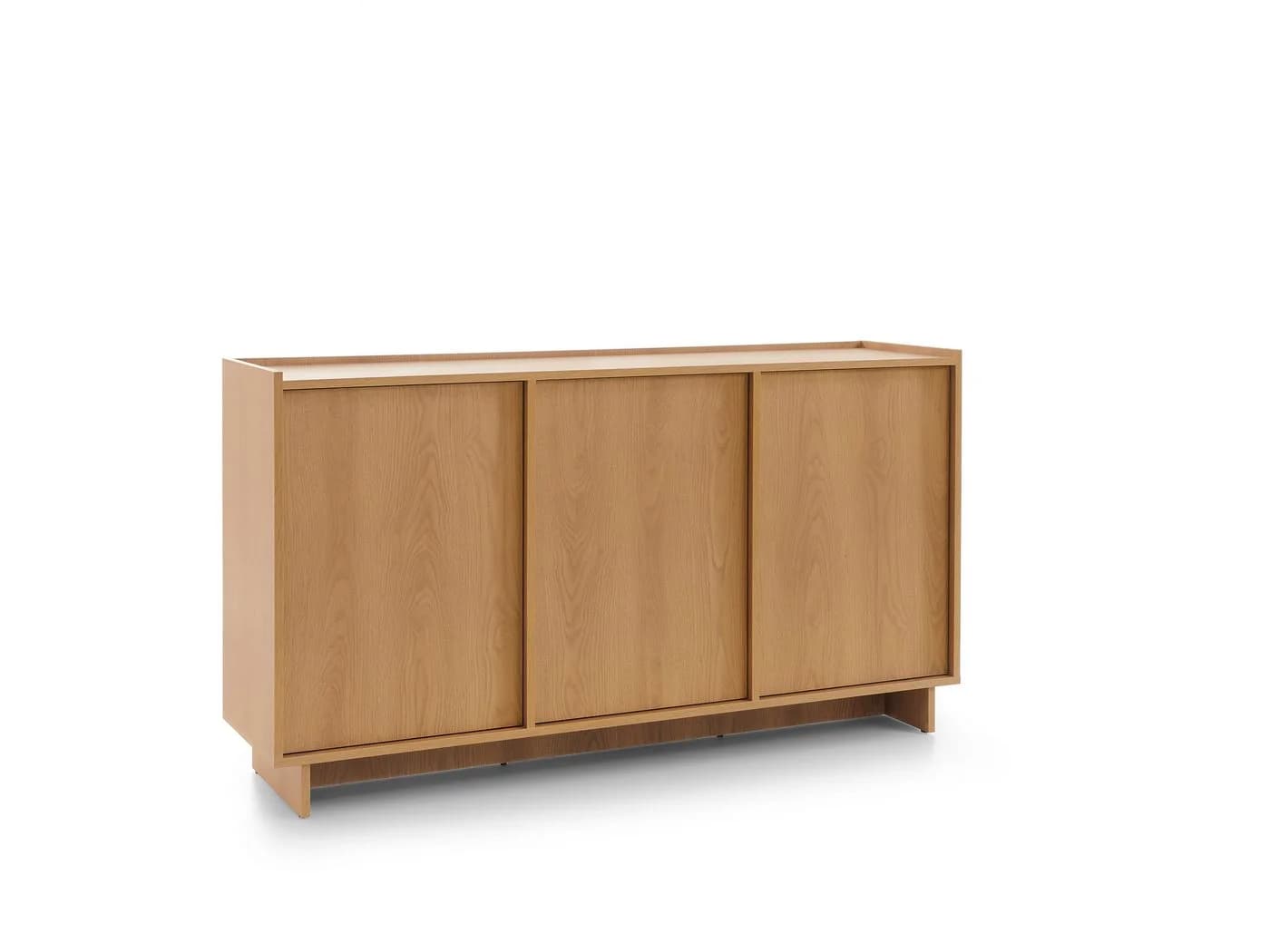 MOEBLO Kommode LILIE K147 Eiche Caramel 3-türig Japandi - Bild 4