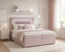 MOEBLO Boxbett NEST Rosa mit Bettkasten und Topper Bild 2