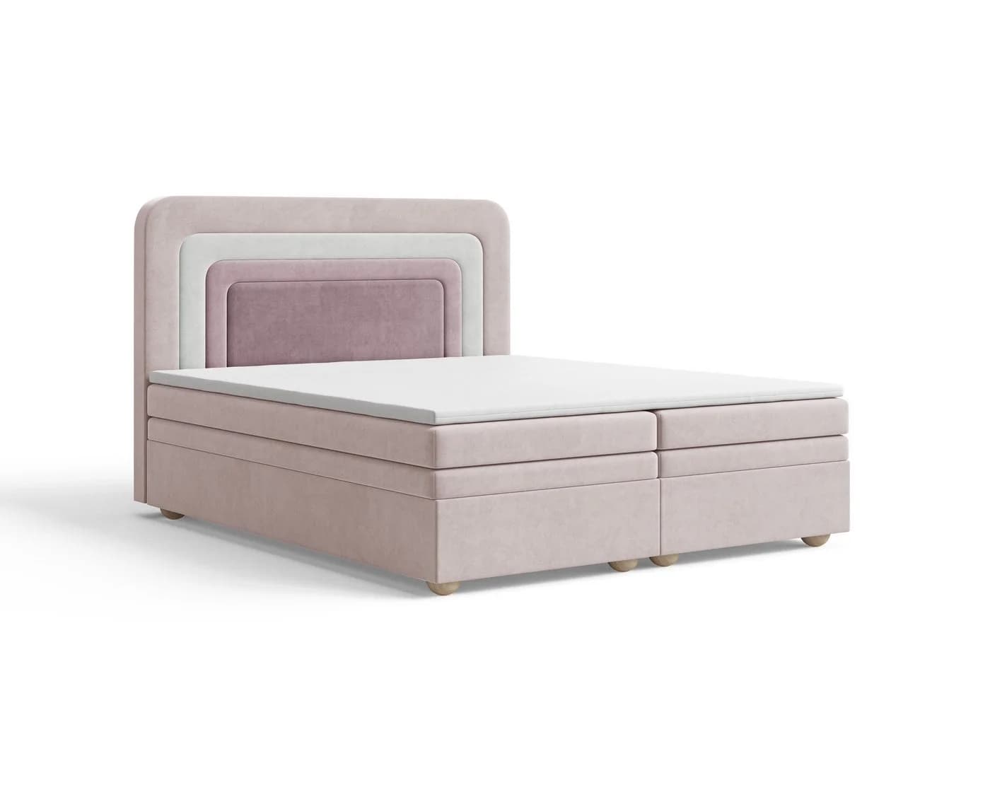 MOEBLO Boxbett NEST Rosa mit Bettkasten und Topper - Bild 3